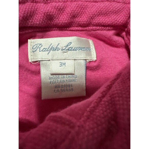 Ralph Lauren White Label 3 Months Pink Turtles Girls Bubble Romper Ruffle Butt - Picture 4 of 7